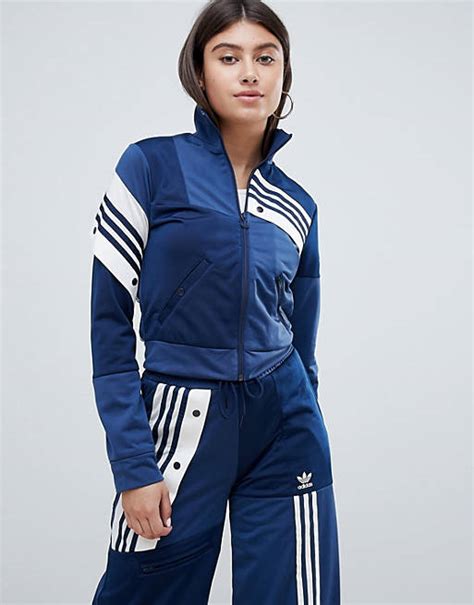 adidas Originals X Danielle Cathari Deconstructed Track Top In Navy .